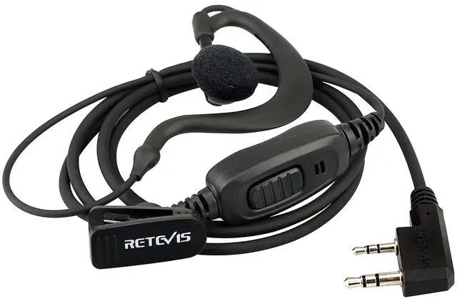 Alt view image 6 of 7 - KEHIPI 2 Way Radio Earpiece, C-Type Earhook, 2 Pin, for RT22 RT68 RT21 H777H H-777 RT86A, Compatible with Pxton BAOFENG BF-T26 BF-888S Kenwood Walkie Talkies, Walkie Talkie Earpiece with mic(2 Pack)