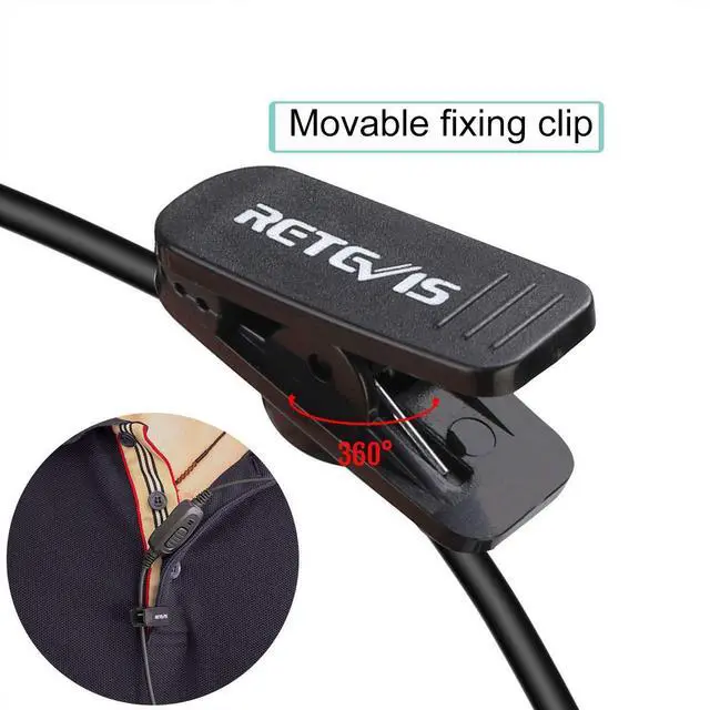 Alt view image 4 of 7 - KEHIPI RT68 Walkie Talkies Earpiece with Mic, Soft Earhook, 2 pin, for RT22 RT68 RT21 H-777 RT27 RT68H, Compatible with Kenwood pxton Baofeng BF-888S 2 Way Radio, Two Way Radio Headset(10 Pack)