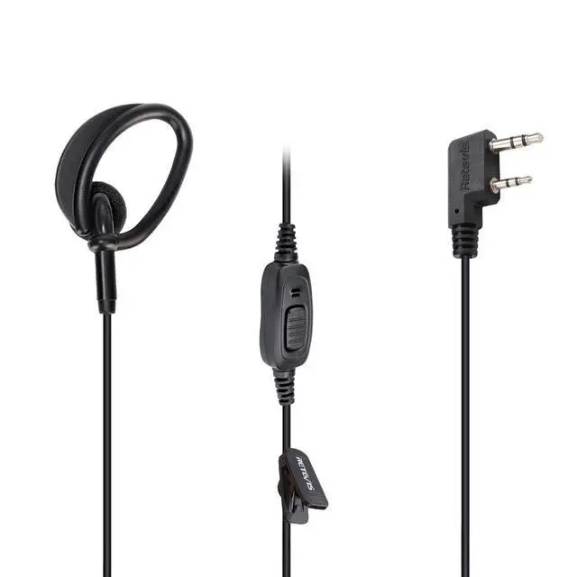 Alt view image 6 of 7 - KEHIPI RT68 Walkie Talkies Earpiece with Mic, Soft Earhook, 2 pin, for RT22 RT68 RT21 H-777 RT27 RT68H, Compatible with Kenwood pxton Baofeng BF-888S 2 Way Radio, Two Way Radio Headset(10 Pack)