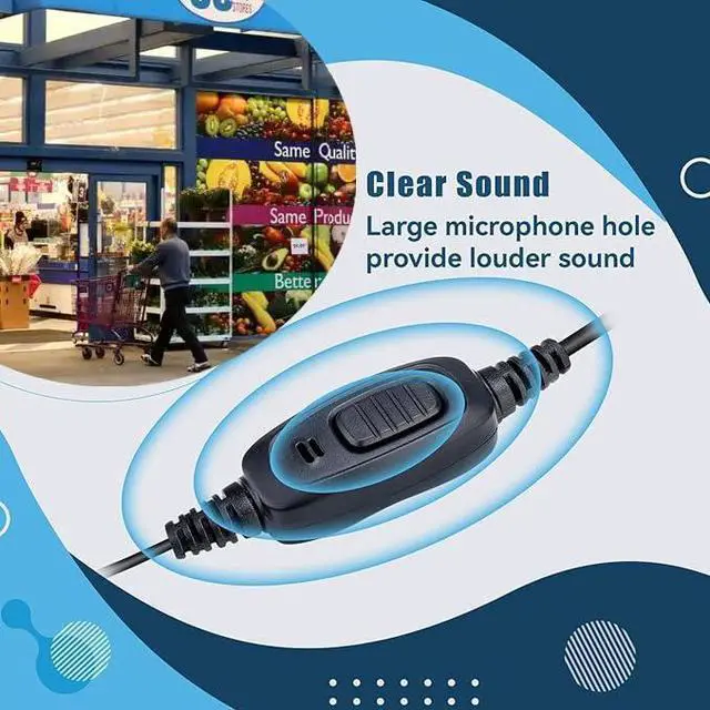 Alt view image 3 of 7 - KEHIPI Surveillance Earpiece, Coiled Cord, for H-777 H-777H RT68H RT22 RT68 RT21 RT86A, Compatible with Pxton Baofeng BF-888S BF-T26 Kenwood Walkie Talkies, Walkie Talkie Earpiece with Mic(10 Pack)