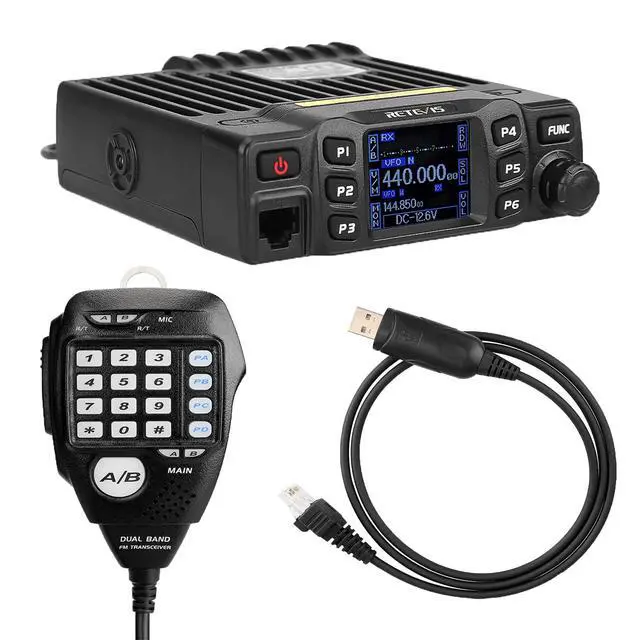 Alt view image 2 of 7 - KEHIPI RT95 Mobile Ham Radio, Dual Band Mobile Radio, Chirp, Dual Speaker, Rotatable LCD Display, 2m 70cm Ham Radio Base Station, Mobile Transceiver with Cable