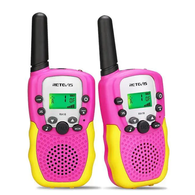 Main image of KEHIPI RA18 Kids Walkie Talkies, Walkie Talkie Toys for 6-12 Year Old Girls Boys, 22 CH, Long Range, Built-in Flashlight, Girls Birthday Gifts,Outdoor Garden Camping Family Trip(Pink 2 Pack)