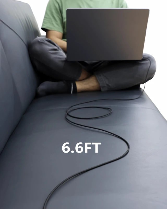 Alt view image 5 of 6 - KEHIPI Magnetic Charger Cable for MacBook Air & Pro, 6.6 ft, Black | USB-C to Magnetic Cable, Compatible with MacBook Air 13"/15" M2M5, for MacBook Pro 14"/16" 20212026