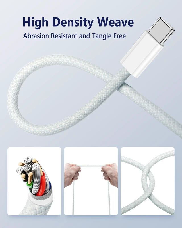 Alt view image 4 of 6 - KEHIPI Magnetic Charger Cable for MacBook Air & Pro, 6.6 ft, Silver | USB-C to Magnetic Cable, Compatible with MacBook Air 13"/15" M2M5, for MacBook Pro 14"/16" 20212026