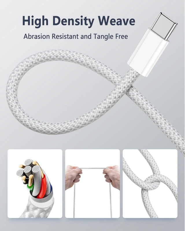 Alt view image 4 of 6 - KEHIPI Magnetic Charger Cable for MacBook Air & Pro, 6.6 ft, Space Gray | USB-C to Magnetic Cable, Compatible with MacBook Air 13"/15" M2M5, for MacBook Pro 14"/16" 20212026