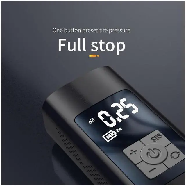 Alt view image 4 of 7 - Portable Air Compressor Tire Inflator KEHIPI Mini Electric Air Pump 6000mAh 150 PSI Tire Pump with Power Bank SOS Design and Digital LCD LED Light for Car/Bike/Bicycles/Motorbikes/Balls/Swim rings