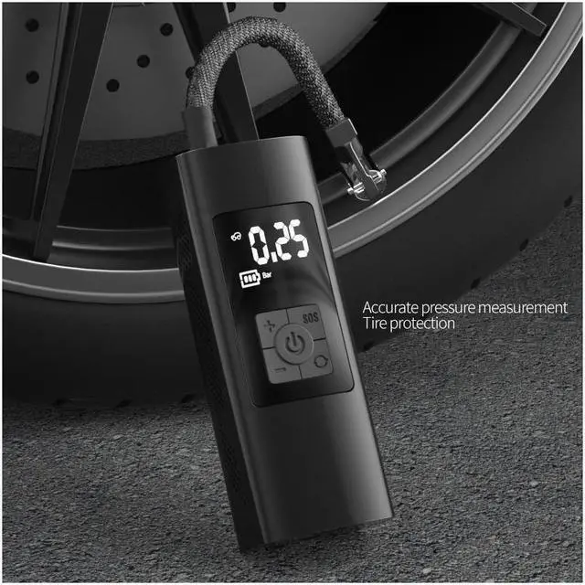 Alt view image 6 of 7 - Portable Air Compressor Tire Inflator KEHIPI Mini Electric Air Pump 6000mAh 150 PSI Tire Pump with Power Bank SOS Design and Digital LCD LED Light for Car/Bike/Bicycles/Motorbikes/Balls/Swim rings