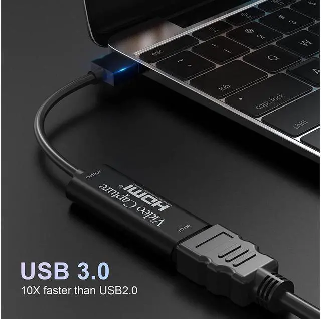 Alt view image 2 of 7 - Capture Card,KEHIPI 4K HDMI to USB 3.0 HD Game Capture Card, 1080P Video Capture Card for Streaming, Nintendo Switch, PS34, YouTube, Xbox - Black