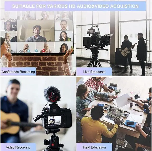 Alt view image 6 of 7 - Capture Card,KEHIPI 4K HDMI to USB 3.0 HD Game Capture Card, 1080P Video Capture Card for Streaming, Nintendo Switch, PS34, YouTube, Xbox - Black