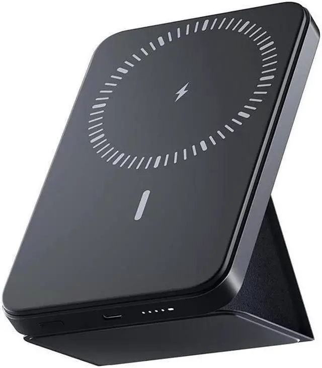 Main image of KEHIPI Portable Charger, 5000mAh Magnetic Power Bank Mini Wireless Portable Charger Foldable with Stand and LED Indicator for iPhone 14 13 12 Pro/Pro Max/Mini/Plus