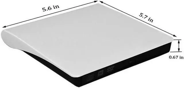 Alt view image 5 of 6 - KEHIPI USB 3.0 DVD-RW DVD-ROM CD-RW Read Writer Burner External Drive for PC Laptop