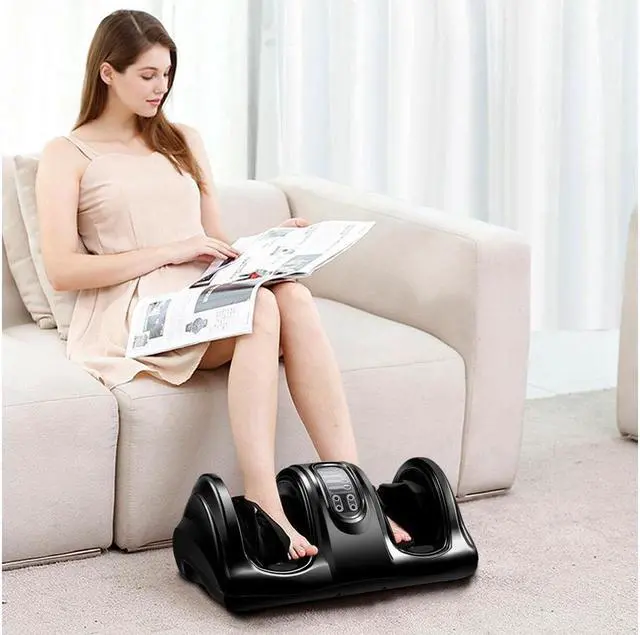 Alt view image 3 of 7 - KEHIPI Shiatsu Foot Massager Kneading and Rolling Leg Calf Ankle w/Remote Black New