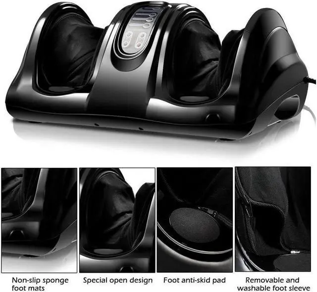 Alt view image 6 of 7 - KEHIPI Shiatsu Foot Massager Kneading and Rolling Leg Calf Ankle w/Remote Black New