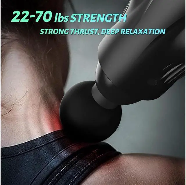 Alt view image 5 of 7 - KEHIPI Massage Gun Deep Tissue Muscle Massager, Percussion Massage Gun for Pain Relief, Portable Quiet Handheld Relaxation Electric Sport Massager (Gray)