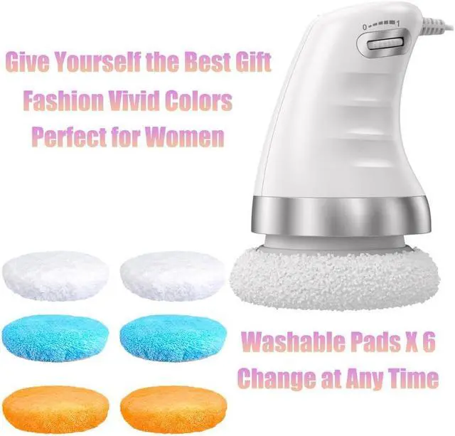 Alt view image 7 of 7 - KEHIPI Cellulite Massager Body Sculpting Machine Handheld Electric Body Cellulite Remover Massager Machine for Neck Shoulders Arm Butt Leg with 6 Massage Washable Pads White
