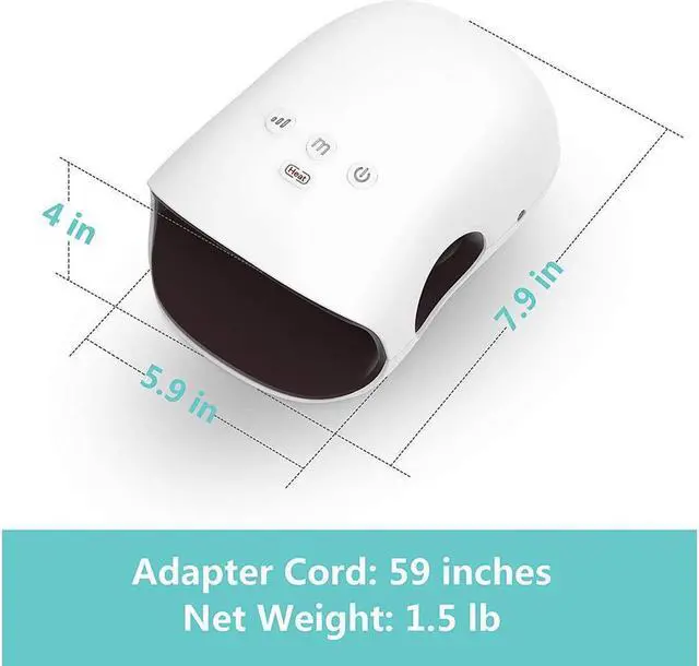 Alt view image 6 of 7 - KEHIPI Hand Massager - Cordless Hand Massager with Heat and Compression for Arthritis and Carpal Tunnel - Gifts for Women(White)