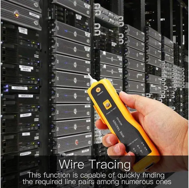 Alt view image 6 of 7 - KEHIPI Ethernet Tester, Wire Tester, Wire Tracker, Ethernet Network Cable Tester Kit RJ11 RJ45 CAT5/5e CAT6 LAN Wire Tracker Portable Line Finder for Miss Wiring Disorder Cable Open and Short Circuit