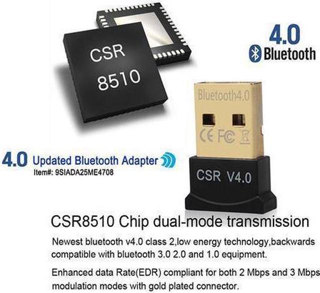 Alt view image 3 of 7 - KEHIPI High Performance Bluetooth 4.0 Adapter, Wireless Bluetooth CSR 4.0 Dongle Adapter Compatible with Windows 10, 8.1 / 8, 7, Vista, XP, 32/64 Bit and Classic Bluetooth, Stereo Headset Compatible