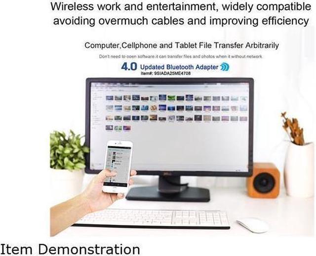 Alt view image 6 of 7 - KEHIPI High Performance Bluetooth 4.0 Adapter, Wireless Bluetooth CSR 4.0 Dongle Adapter Compatible with Windows 10, 8.1 / 8, 7, Vista, XP, 32/64 Bit and Classic Bluetooth, Stereo Headset Compatible
