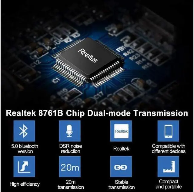 Alt view image 4 of 6 - KEHIPI USB Bluetooth 5.0 Adapter for PC Win10/8.1/8/7/XP/Vista, Bluetooth Dongle Receiver/Transmitter Support Multiple Device Connections: Headset, Mouse, Keyboard, Printer, Speaker