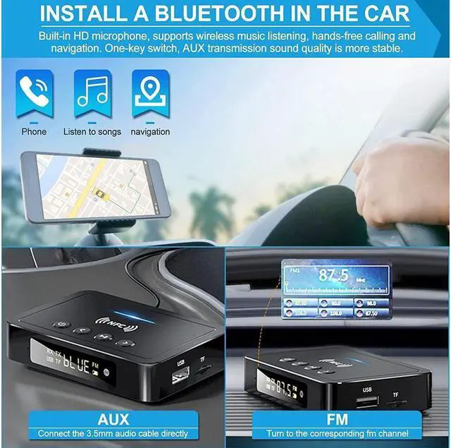 Alt view image 6 of 7 - KEHIPI Bluetooth 5.0 Transmitter Receiver Adapter Audio 3 in 1 Bluetooth Audio Adapter 3.5mm AUX RCA Optical USB HiFi Stereo Music, FCC Pass 2A4RO-M6