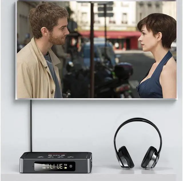 Alt view image 4 of 7 - KEHIPI Bluetooth Transmitter Receiver, NFC-Enabled Audio Adapter 5.0, 3.5mm AUX RCA Adapter Compatible with PC/TV/Tablet/Speaker/Home Car Sound System