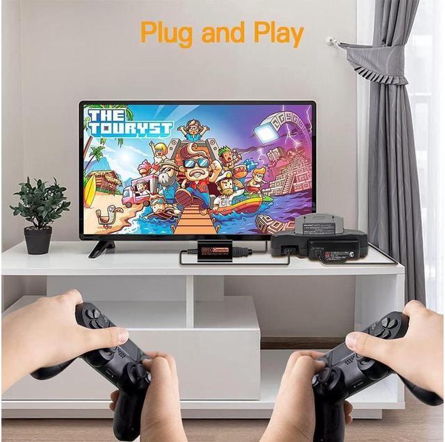 Alt view image 6 of 6 - KEHIPI N64 to HDMI, Nintendo 64 HDMI Adapter, N64 HDMI Converter for N64, Game Cube to HDTV, S-Video Signal Output, No Additional Power Supply, Plug and Play