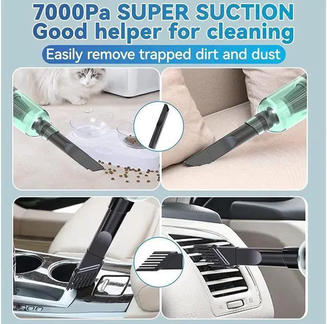 Alt view image 2 of 7 - KEHIPI Compressed Air Duster, Electric Air Duster 50000RPM Rechargeable, Cordless Air Blower and Vacuum Cleaner 2-in-1 Replaces Compressed Air Cans Canned Air for Cleaning Computer Keyboard Camera