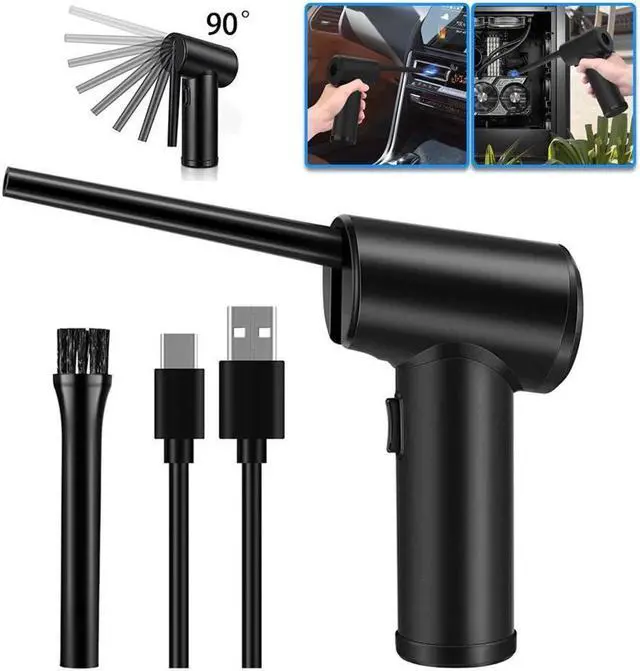 Alt view image 3 of 7 - KEHIPI Cordless Air Duster Portable Air Blower for Computer with 40000 RPM Motor Electric Compressed Air Duster for Keyboard Laptop PC Camera Cleaning, 6000mAh Battery, Type-C Fast Charging