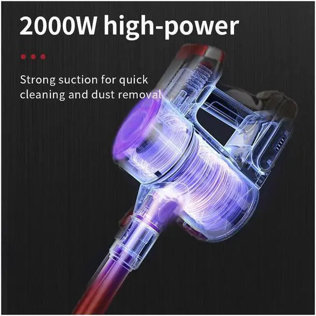 Alt view image 6 of 7 - KEHIPI Cordless Vacuum Cleaner with 2 Power Modes, 20Kpa/2000W Powerful Cordless Stick Vacuum with Self-Standing, Lightweight Handheld Quiet Vacuum Cordless for Pet Hair, Carpet & Hardwood Floor