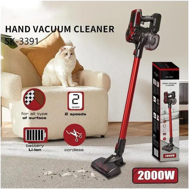 Alt view image 2 of 7 - KEHIPI Cordless Vacuum Cleaner with 2 Power Modes, 20Kpa/2000W Powerful Cordless Stick Vacuum with Self-Standing, Lightweight Handheld Quiet Vacuum Cordless for Pet Hair, Carpet & Hardwood Floor