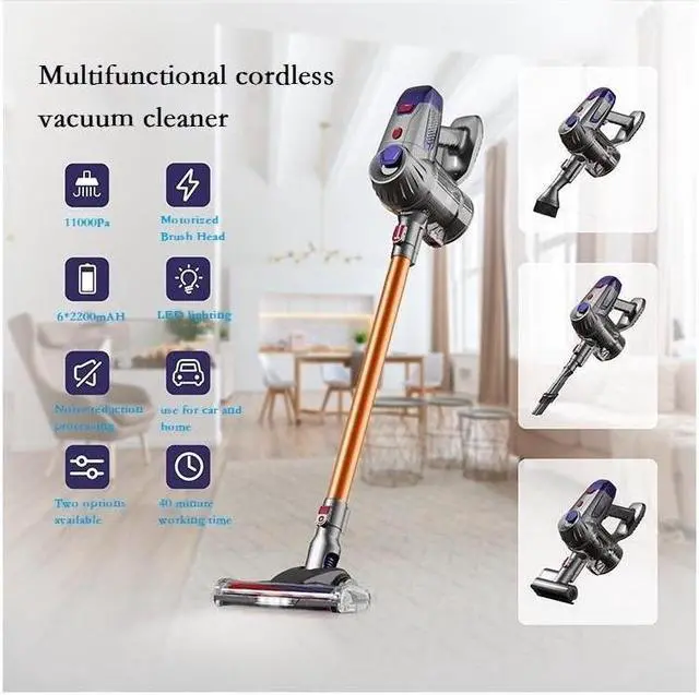 Alt view image 6 of 7 - KEHIPI Cordless Vacuum Cleaner, 4 in 1 Stick Vacuum Cleaner, Handheld Lightweight Vacuum Cleaner for Home Hard Floor Carpet Pet Hair car