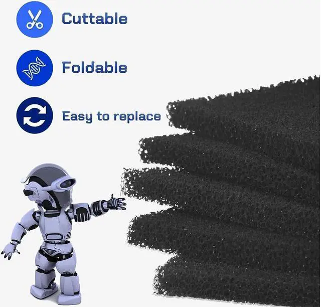 Alt view image 3 of 6 - KEHIPI 5 Pack Activated Carbon Filters for Fume Extractor Solder Smoke Absorber Portable Filter, Soldering DIY Fan Extraction Equipment for Brazing Welding Soldering, Fume Prevention Remover