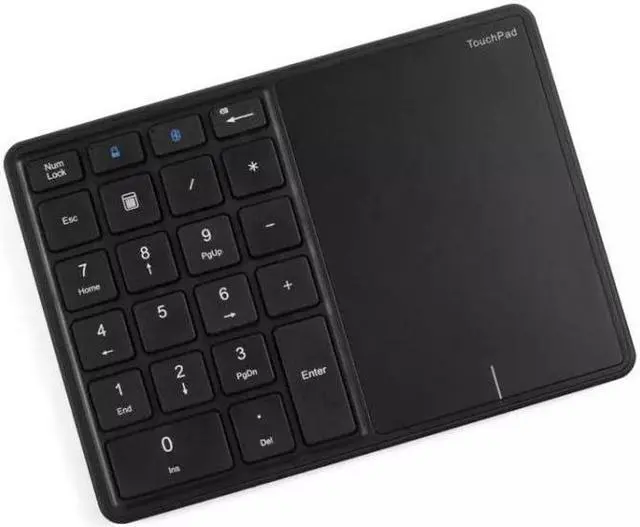 Alt view image 3 of 5 - KEHIPI BT-14 Wireless Dual-modes 22 Keys Numeric Type-C Touch Pad Rechargeable Digital Keyboard