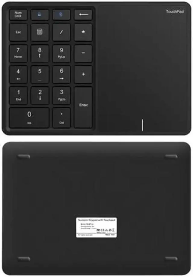 Alt view image 2 of 5 - KEHIPI BT-14 Wireless Dual-modes 22 Keys Numeric Type-C Touch Pad Rechargeable Digital Keyboard