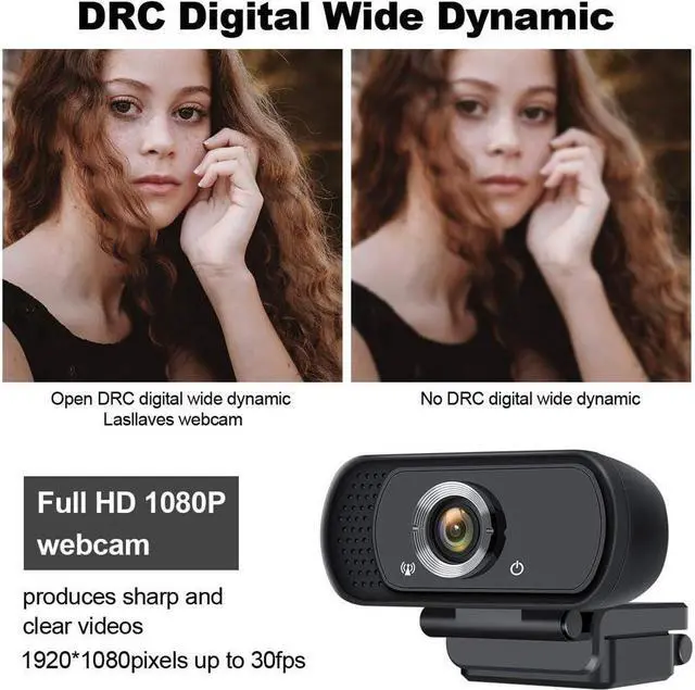 Alt view image 2 of 7 - KEHIPI HD Webcam 1080P,USB Webcam Plug and Play Web Cam for Live Streaming,Web Camera for Computer PC Laptop Desktop,110 Degree Wide Angle Webcam with Microphone for Video Calling Recording Gaming