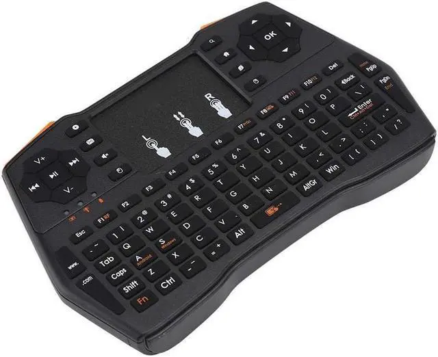 Alt view image 5 of 7 - KEHIPI Mini Computer Keyboard i8 2.4G Wireless Keyboard W/Touchpad Portable Keyboard W/Remote Control Compatible with Laptop/PC/Tablets/Windows/Mac/TV/Xbox/PS3/Raspberry Business Black