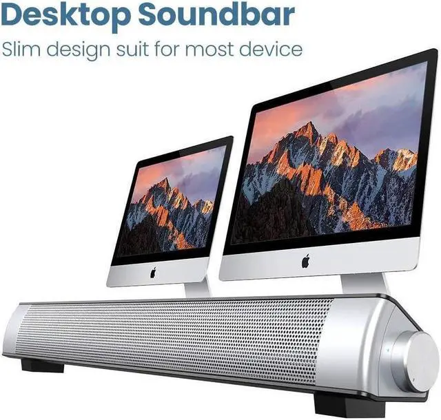 Alt view image 4 of 7 - KEHIPI PC Soundbar,Wired & Wireless Bluetooth BT Computer Speakers with Remote Control,Portable USB Home Theater Stereo Sound Bar for Desktop Laptop TV Cellphone MP4 [RCA, AUX] Black