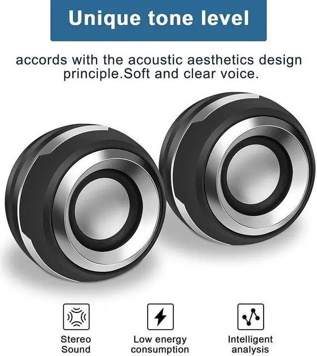 Alt view image 2 of 6 - KEHIPI Stereo Computer Speaker, USB Powered Speaker with Sound, Loud Volume and Enhanced Bass, PC Speaker for Laptop Desktop Computer Cellphones and More