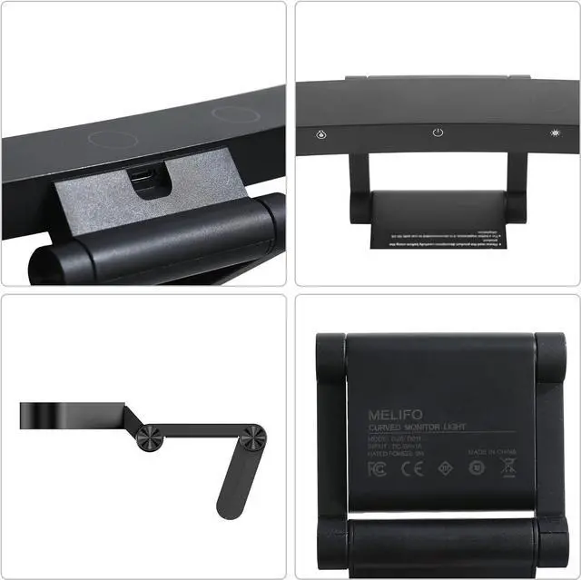Alt view image 7 of 7 - KEHIPI Curved Monitor Light Bar for Curved Monitor,E-Reading LED Monitor Light with 3 Color Temperature Modes Stepless Dimming,Monitor Lamp with USB Powered for Work and Office