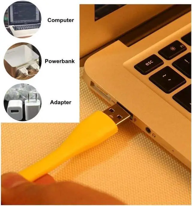 Alt view image 6 of 7 - KEHIPI Mini USB Light for Keyboard, Flexible USB Laptop Light, Adjustable USB Lamp for Notebook Computer(Gooseneck Structure, LED Lighting Source, 10-Pack)
