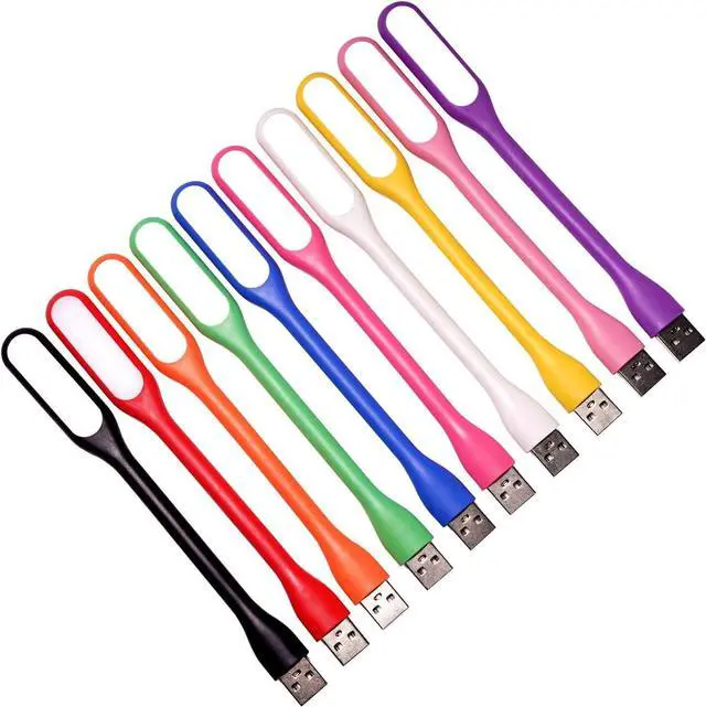 Main image of KEHIPI Mini USB Light for Keyboard, Flexible USB Laptop Light, Adjustable USB Lamp for Notebook Computer(Gooseneck Structure, LED Lighting Source, 10-Pack)