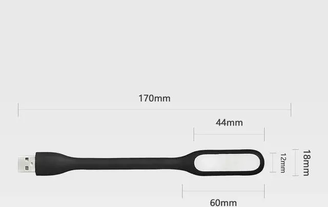 Alt view image 7 of 7 - KEHIPI USB LED Light Lamp for Power Bank, Portable Eye Care Mini Night Light with Flexible Arm, USB Gooseneck Reading Lamps Book Light,Compatible for Desktop, Notebook Laptop (10-Red)