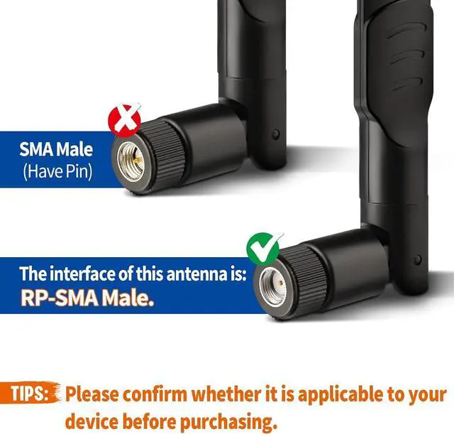 Alt view image 3 of 7 - KEHIPI 4G LTE Cellular Trail Camera Antenna 8dBi RP-SMA Male Antenna (2-Pack) Compatible with Spypoint Link Micro Solar EVO Link S Dark Wildlife Hunting Game Cam Outdoor Mobile Security Camera