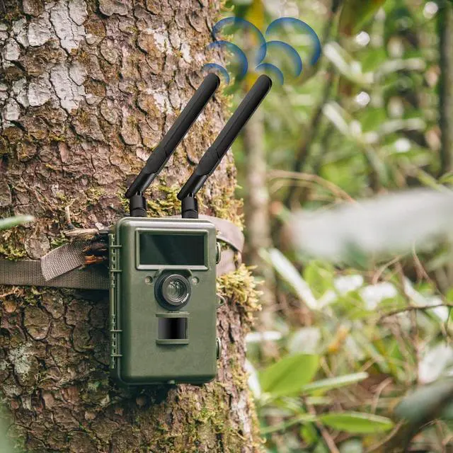 Alt view image 6 of 7 - KEHIPI 4G LTE Cellular Trail Camera Antenna 8dBi RP-SMA Male Antenna (2-Pack) Compatible with Spypoint Link Micro Solar EVO Link S Dark Wildlife Hunting Game Cam Outdoor Mobile Security Camera