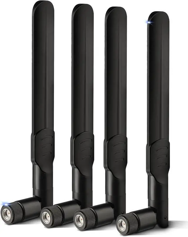 Main image of KEHIPI 4G LTE Cellular Trail Camera Antenna 8dBi RP-SMA Male Antenna (4-Pack) Compatible with Spypoint Link Micro Solar EVO Link S Dark Wildlife Hunting Game Cam Outdoor Mobile Security Camera