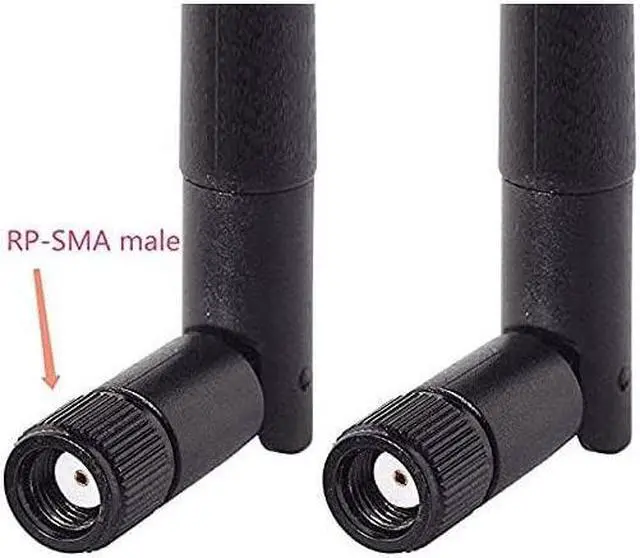 Alt view image 3 of 7 - KEHIPI Dual Band WiFi Antenna 2.4GHz 5GHz 5.8GHz 3dBi MIMO RP-SMA Male (2-Pack) + 2 x 12 inch u.fl to Rp-SMA Cable for WiFi Router Wireless Mini PCI Express PCIE Network Card Adapter