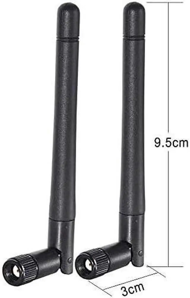 Alt view image 4 of 7 - KEHIPI Dual Band WiFi Antenna 2.4GHz 5GHz 5.8GHz 3dBi MIMO RP-SMA Male (2-Pack) + 2 x 12 inch u.fl to Rp-SMA Cable for WiFi Router Wireless Mini PCI Express PCIE Network Card Adapter