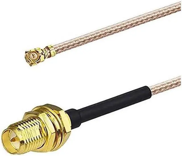 Alt view image 6 of 7 - KEHIPI Dual Band WiFi Antenna 2.4GHz 5GHz 5.8GHz 3dBi MIMO RP-SMA Male (2-Pack) + 2 x 12 inch u.fl to Rp-SMA Cable for WiFi Router Wireless Mini PCI Express PCIE Network Card Adapter