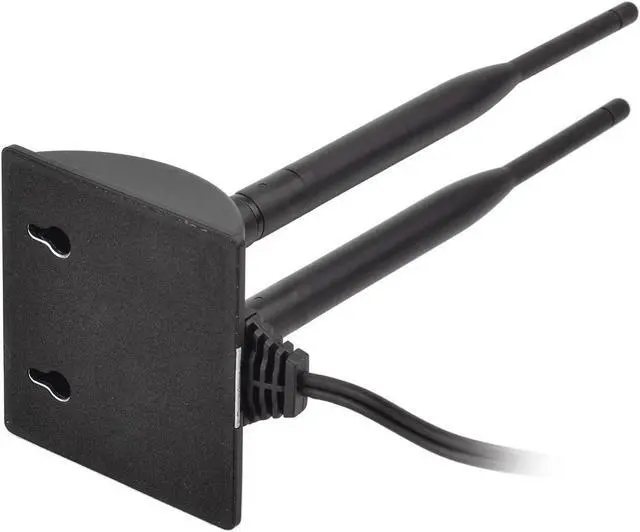 Alt view image 7 of 7 - KEHIPI 2.4GHz 5GHz Dual Band RP-SMA Male WiFi Antenna + IPEX MHF4 to RP-SMA Female Cable 9.8 inch 2-Pack for M.2 NGFF Network Card PC Desktop Computer